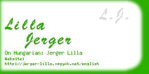 lilla jerger business card